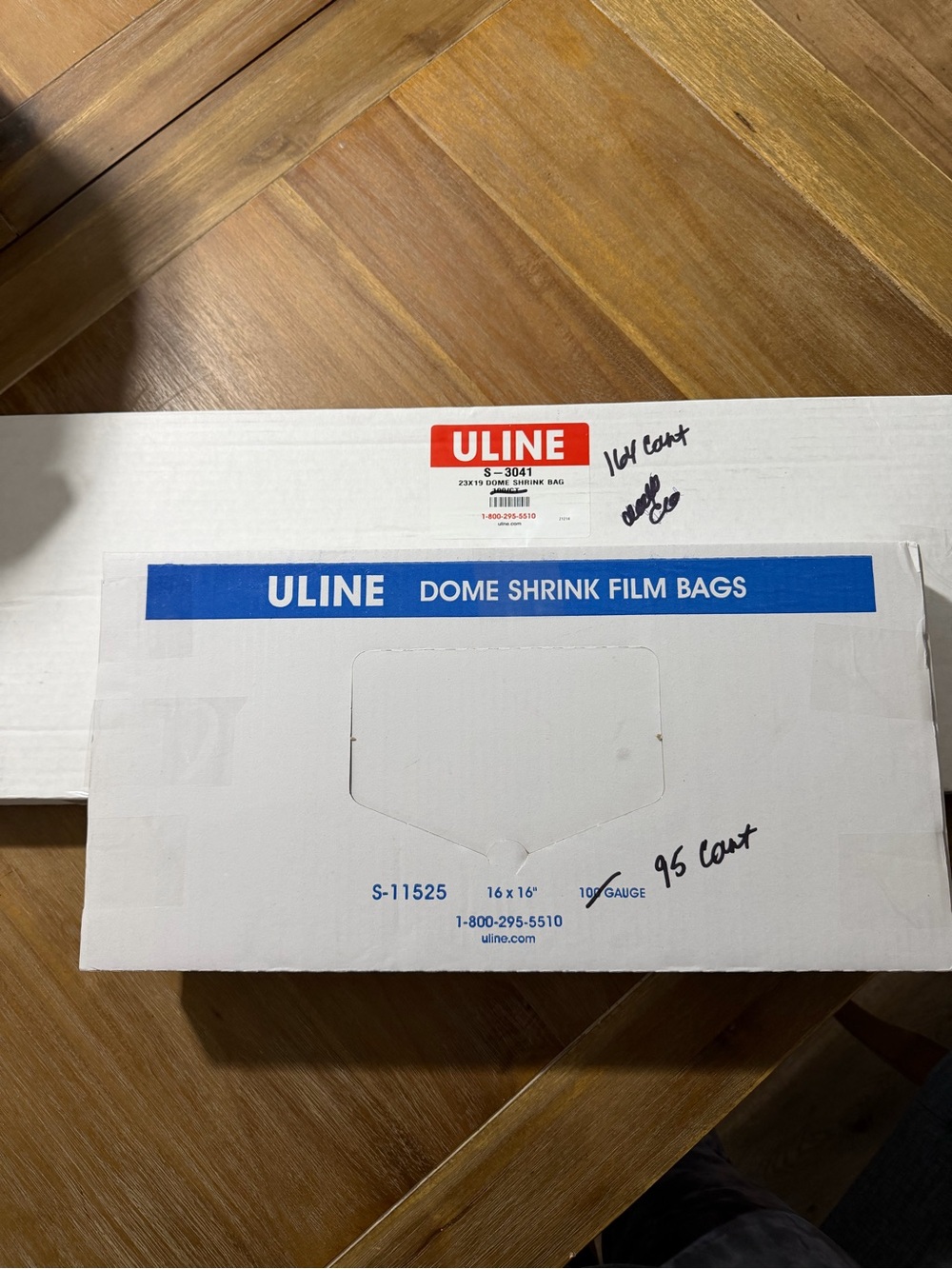 Uline Dome Shrinkfilm Bags Qty 164 23 X 19 And Qty 95 16 X 16 New